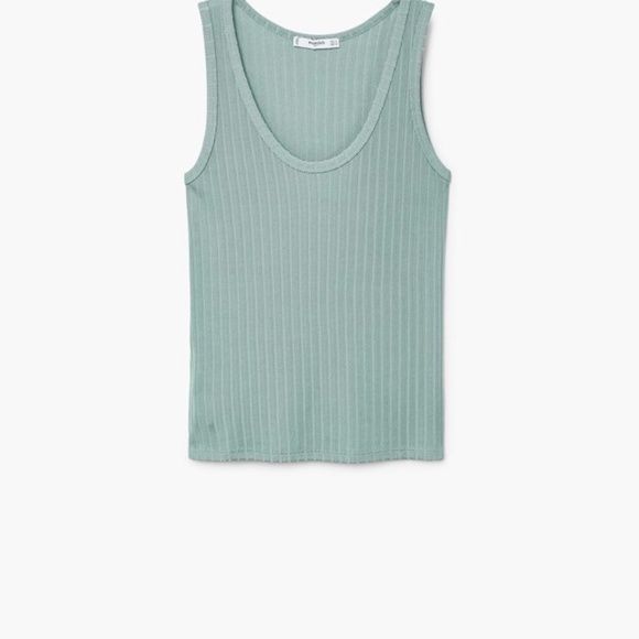 MANGO Ribbed strap top - Picture 5 of 5